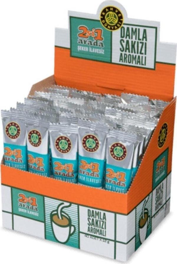 Kahve Dünyası 2'Si 1 Arada Damla Sakızlı 40'Lı Paket - Image 1