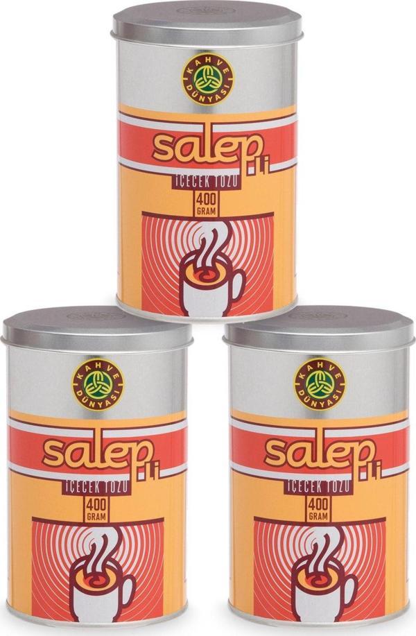 Kahve Dünyası Salep 400G Teneke Kutu 3'Lü - Image 1