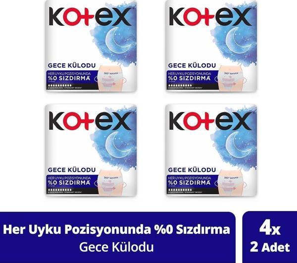 Kotex 2'Li Regl Gece Külodu - 4'Lü Paket - Image 1