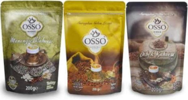 Osso Kahve 3 ' Lü Set (Osmanlı-Dibek-Menengiç) - Image 1