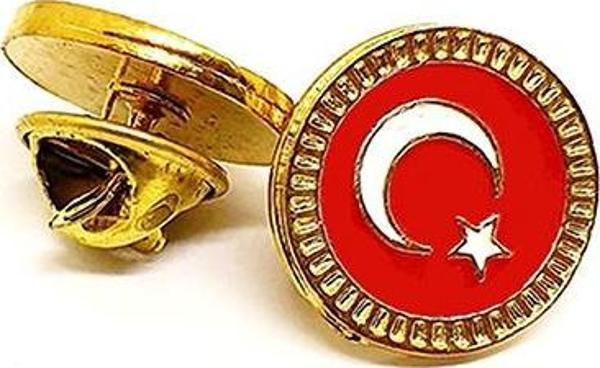 Mineli Yuvarlak Bayrak Rozeti (30'lu) - Image 1
