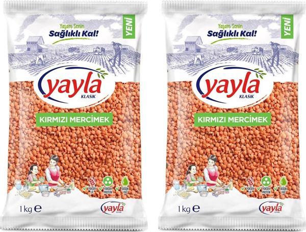 Yayla Kırmızı Mercimek 1 kg x 2'li Paket - Image 1