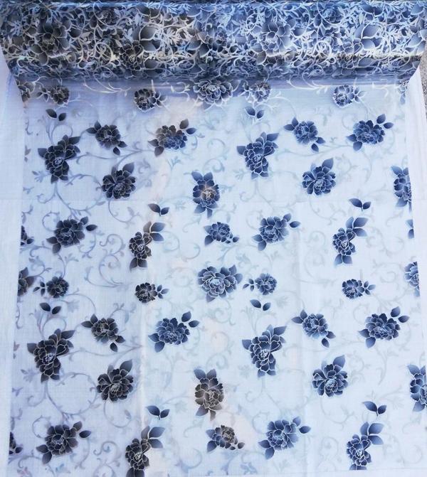 MASA ÖRTÜSÜ DESENLİ ŞEFFAF MASA ÖRTÜSÜ 1.7mm KALIN PVC KAYMAZ 100 CM X 200 CM - Image 1