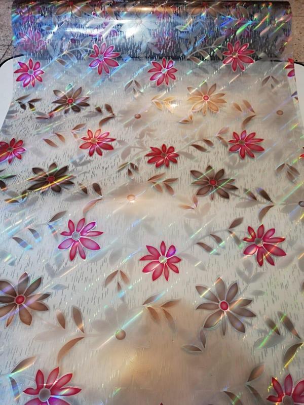 ŞEFFAF MASA ÖRTÜSÜ  1,7 mm 80 cm x 140 cm Kalın DESENLİ Pvc Kaymaz Masa Örtüsü Koruyucu 80 CM X 140 CM - Image 1