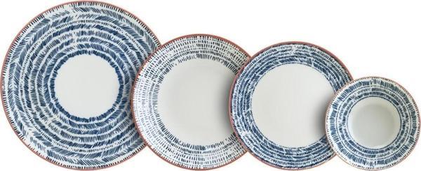 Chichi Home Blue Pino 6 Kişilik Porselen Yemek Takımı 24 parça - Image 1