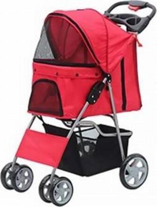 Pawise Köpek Arabası Kırmızı 68x46x100 Cm - Image 1