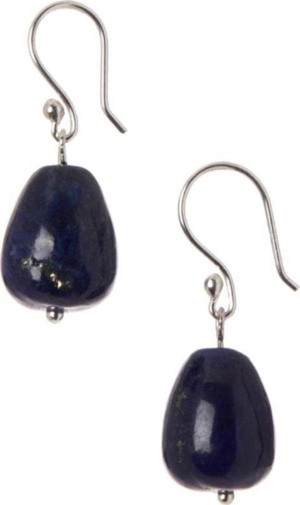 Stoneage Bayan Gümüş Küpe Lapis Lazuli Sevgiliye Hediye - Image 1