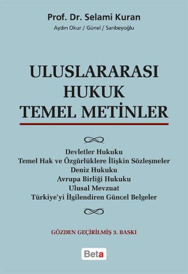 Uluslararası Hukuk Temel Metinler - Beta Yayınları - Image 1