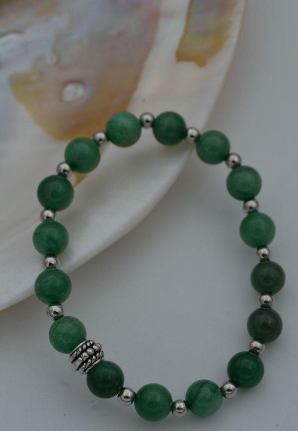 Stoneage Jewellery Aventurin Doğal Taşlı Bileklik Yeşil - Image 1