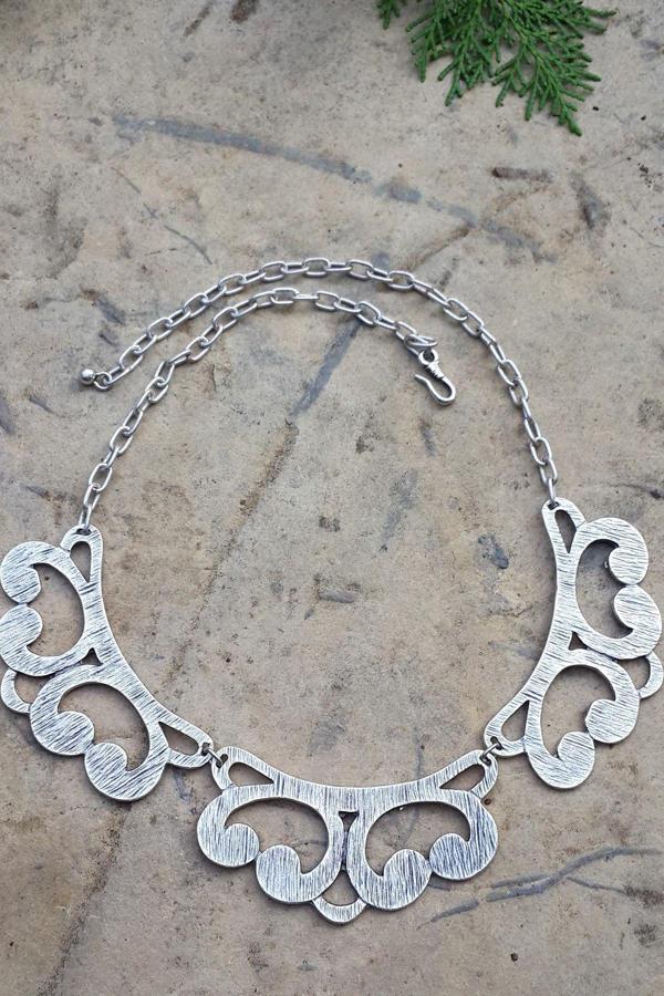Stoneage Jewellery Bohem Bayan Kolye Metal Gri - Image 1