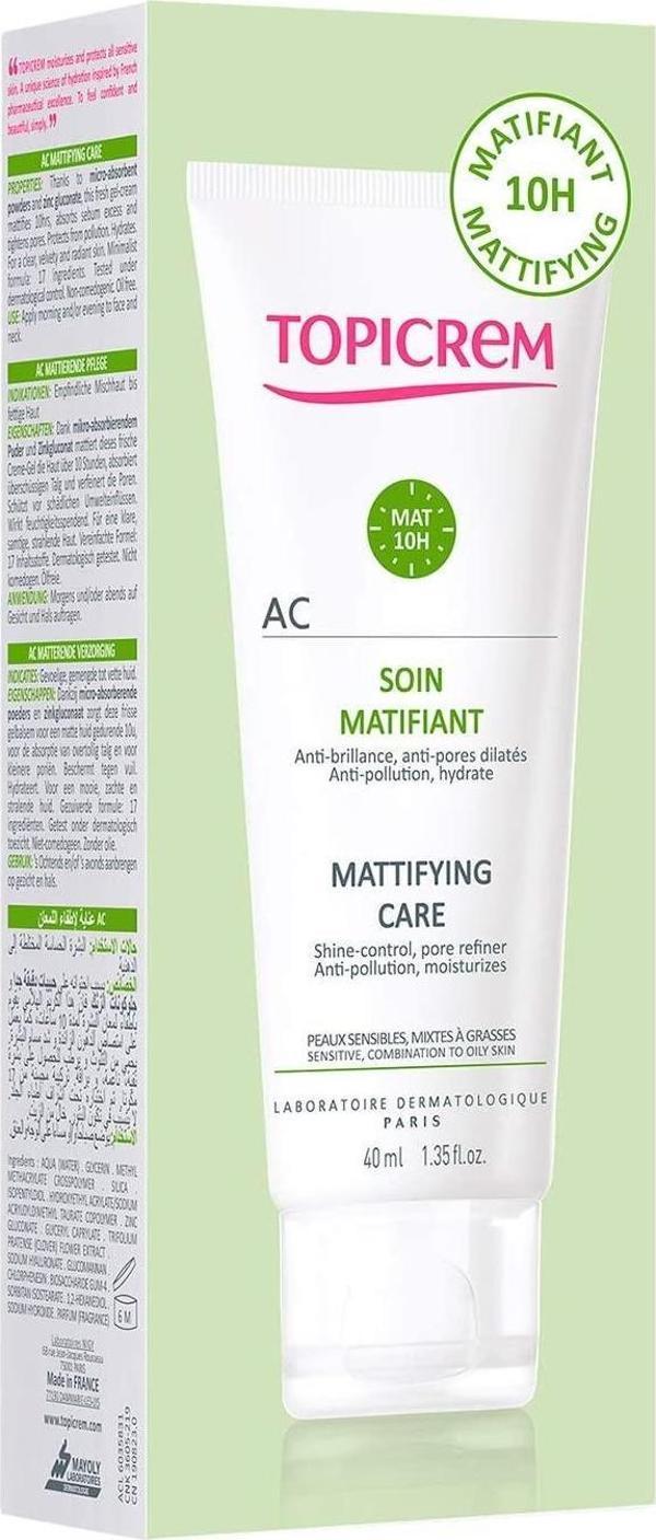 Topicrem AC Mattifying Care 40 ml - Image 1