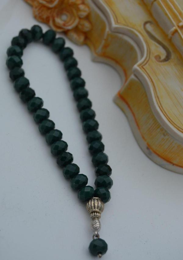 Stoneage Jewellery Mini Tesbih Tespih Çek Kristali Koyu - Image 1