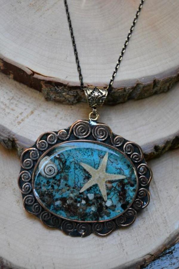 Stoneage Jewellery Özel Tasarım Bayan Kolye Mavi - Image 1