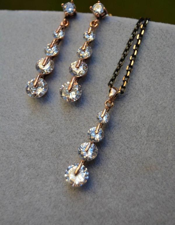 Stoneage Jewellery Zirkon Bayan Set Yeşil - Image 1