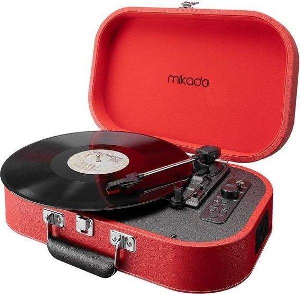 Mikado Nostalgia MN-101 Pikap Kırmızı Usb+RCA+Bluetooth Destekli Müzik Kutusu - Image 1