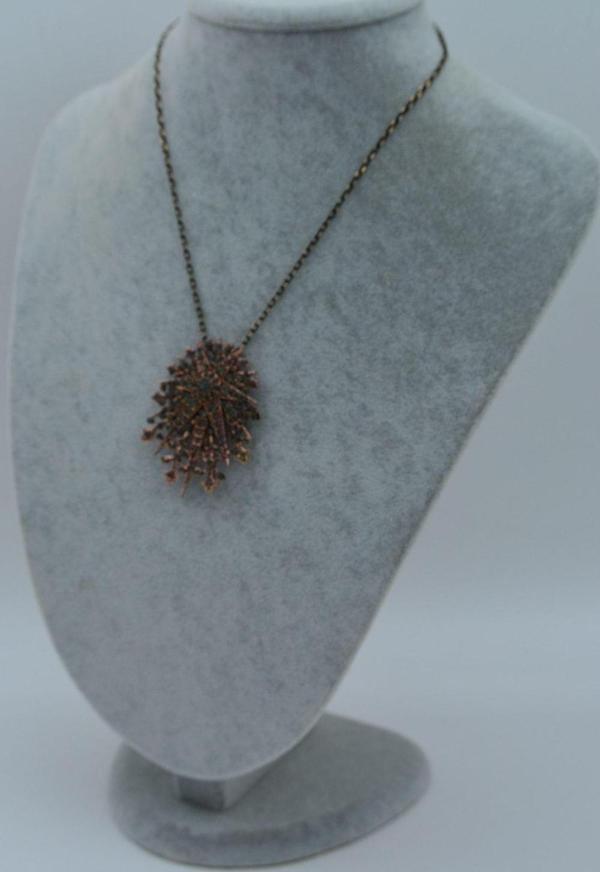 Stoneage Zirkon Taşlı Broş Hem Broş Hem Kolye Olarak Kullanılır Bronz - Image 1
