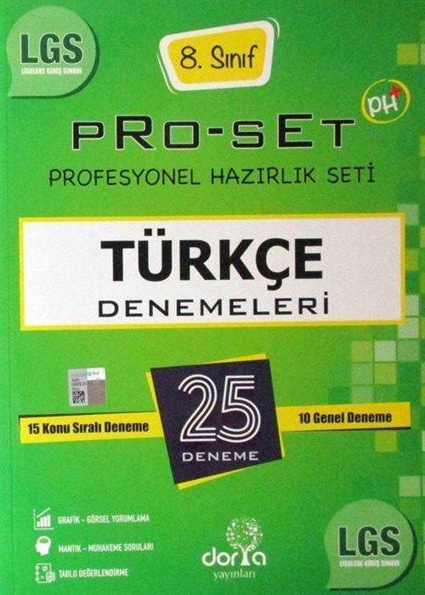 LGS 8. Sınıf Pro-Set Türkçe Denemeleri 25 Deneme - Dorya Minik - Image 1