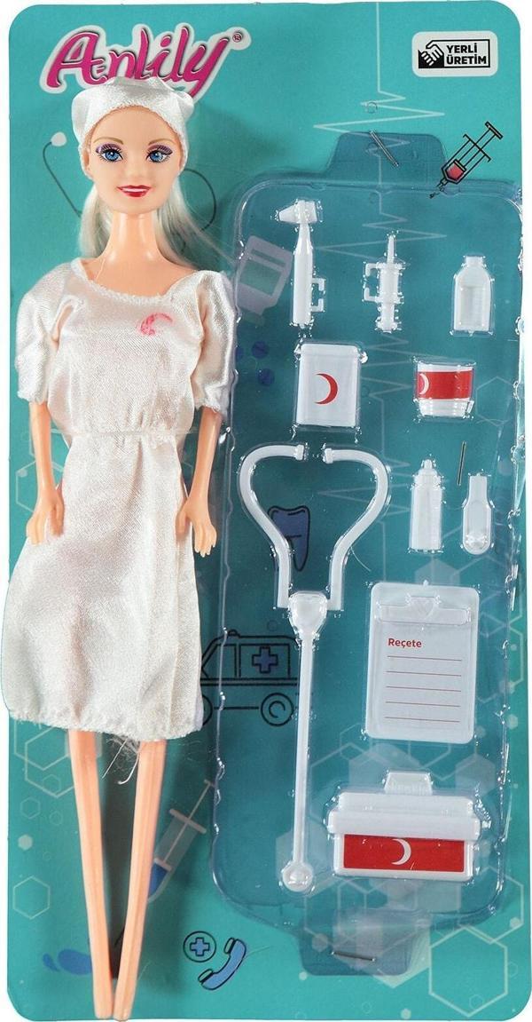 Anlily Edulabs Anlily Poşette Doktor Setli Bebek - Image 1