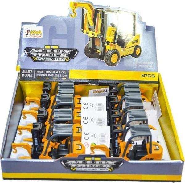 Asya Oyuncak 04530 - 8832 Display Kutulu Metal Forklift - Image 1