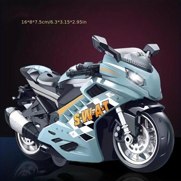 Can Ali Toys Canali Toys Sürtmeli Işıklı Sesli Kawasaki Motor 7732 Oyuncak Motor - Image 1