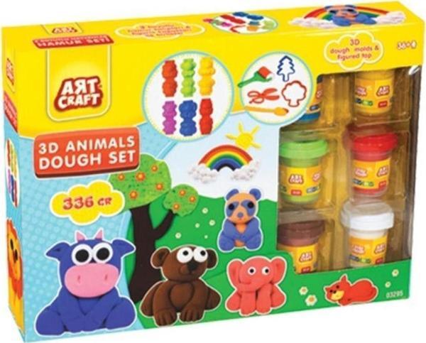 Dede Art Craft Üç Boyutlu Hayvanlar Oyun Hamuru Seti - Image 1