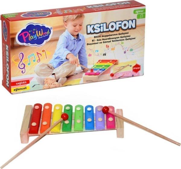 Onyıl Oyuncak Playwood Eğitici Ahşap 8 'Li Ksilofon 18 Ay Kutu Ölçüleri : 25,5 X 13,5 X 5 Cm. - Image 1