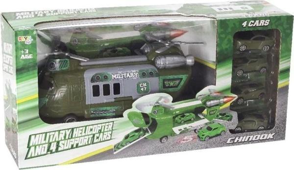 Oyuncak Store Askeri Kurtarma Helikopteri Ve 4 Adet Destek Arabaları - Chinook Helikopter - Image 1