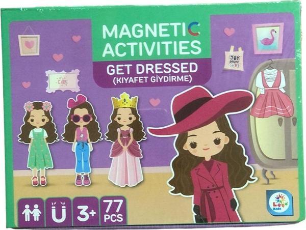Oyuncak Store Magnetik Aktiviteler Kız Kıyafet Giydirme Serisi 77 Parça - Image 1