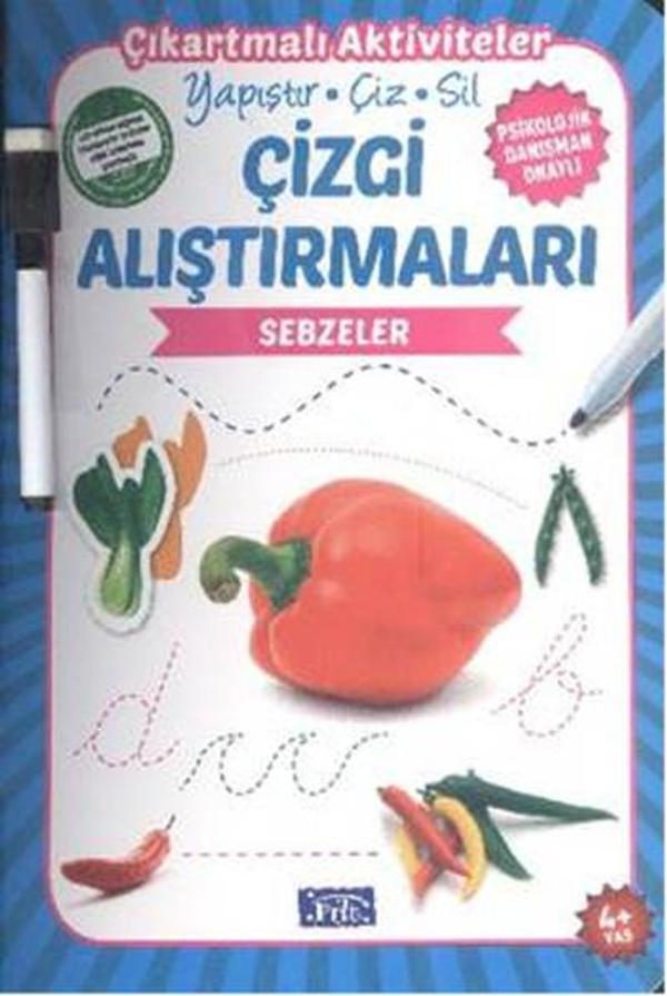 Çizgi Alıştırmaları - Sebzeler - Parıltı Yayınları - Image 1