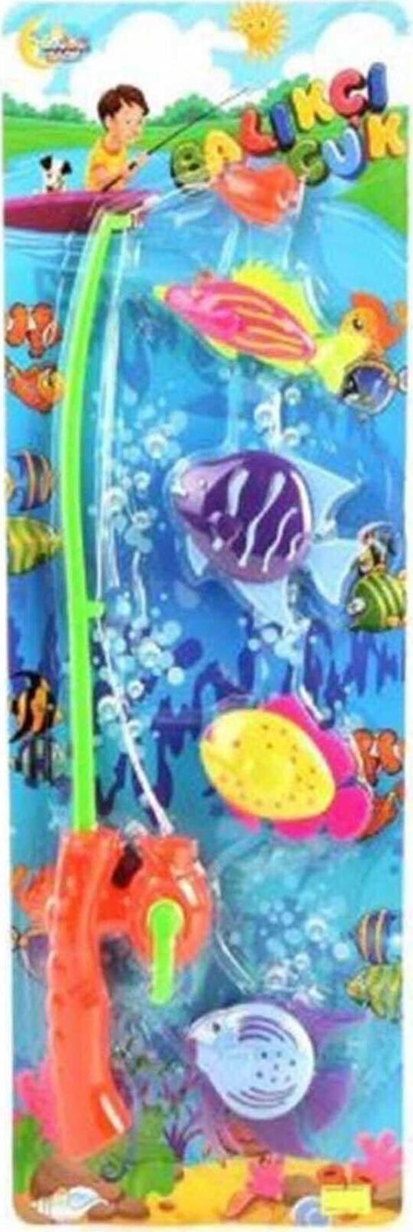 Toys Balık Oyunu Mıknatıslı Oltalı 5 Parça Balık Oyun Seti - Image 1