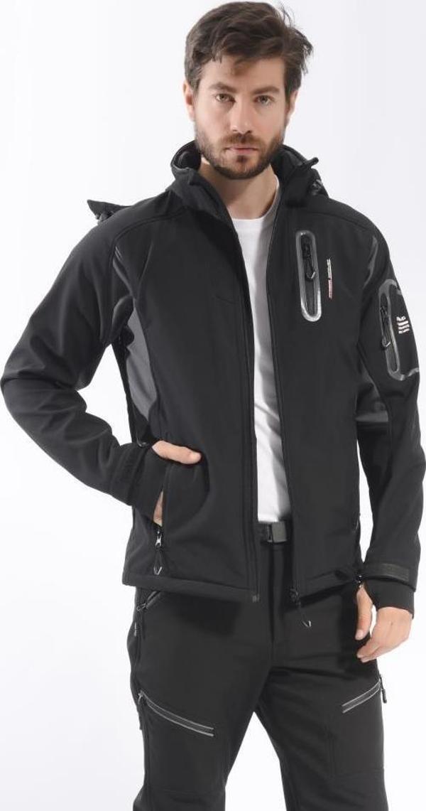 FreeCamp Eagle Softshell Ceket-SİYAH - Image 1