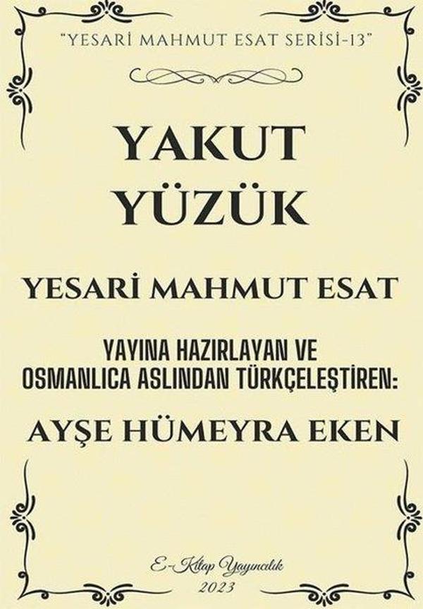 E Kitap Yayıncılık Yakut Yüzük - E Kitap Yayıncılık - Image 1