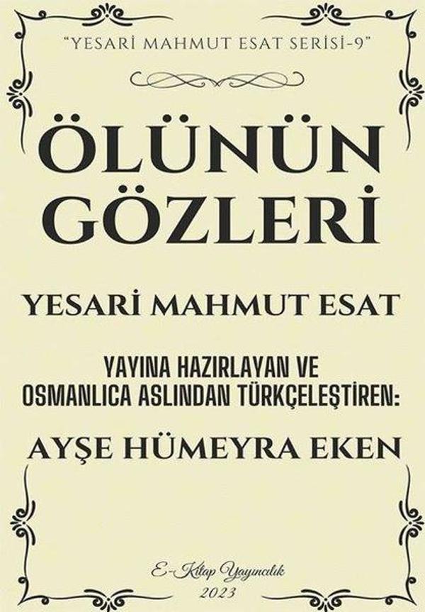 Ölünün Gözleri - E Kitap Yayıncılık - Image 1