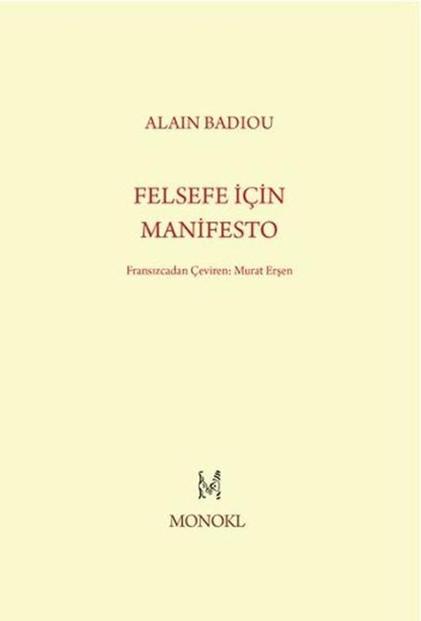 Felsefe İçin Manifesto - Monokl - Image 1