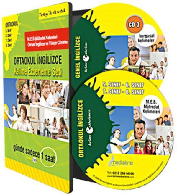 Ortaokul İngilizce Kelime Ezberleme Seti - Medialine Yayınları - Image 1