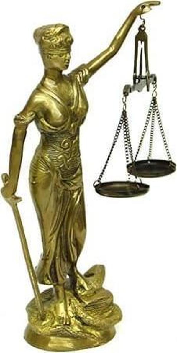 Adalet Kadını Terazili Biblo Dekoratif Hediyelik - Image 1