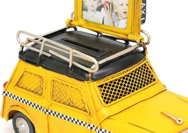 Dekoratif Metal Araba Çerçeveli ve Kumbaralı - Image 1