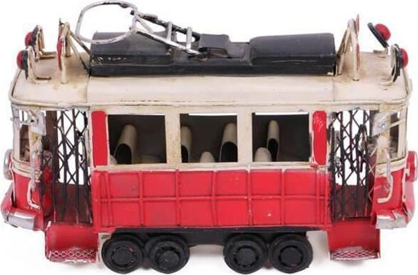 Dekoratif Metal Taksim Tramvay Orta Boy Vintage Biblo Hediyelik - Image 1