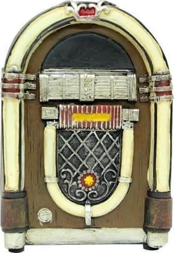 Müzik Kutusu Siyah Polyester Dekoratif Hediyelik - Image 1