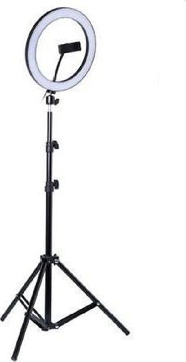 Selfie Led Işık 10inç Youtube,Makyaj,Kuaför 26cm-2m Stand - Image 1