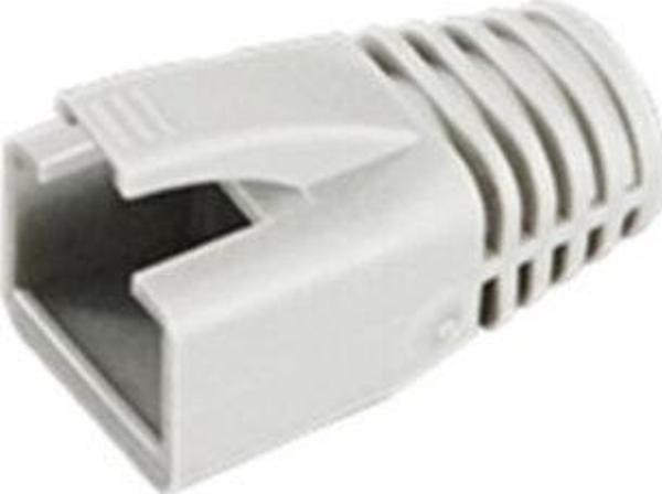 100 Adet Rj45 Boot Cat6 Utp Gri Modüler Fiş Koruyucu 2 Yıl Üretici Garantili - Image 1