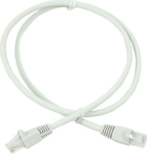 Bakır Patch Kablo Cat6a Utp 1mt Lszh Gri Patch Cord Rj45 Korumasız 2 Yıl Garantili 5 Adet - Image 1