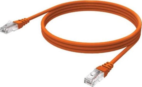 Bakır Patch Kablo Cat6a Utp 3mt Lszh Orange Patch Cord Korumasız 2 Yıl Garantili 2 Adet - Image 1