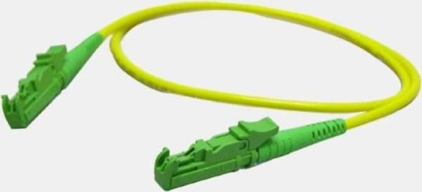 Fiber Optik Patch Kablo E2000APC/E2000APC Dubleks Single Mode 3mt Patch Cord Sarı - Image 1