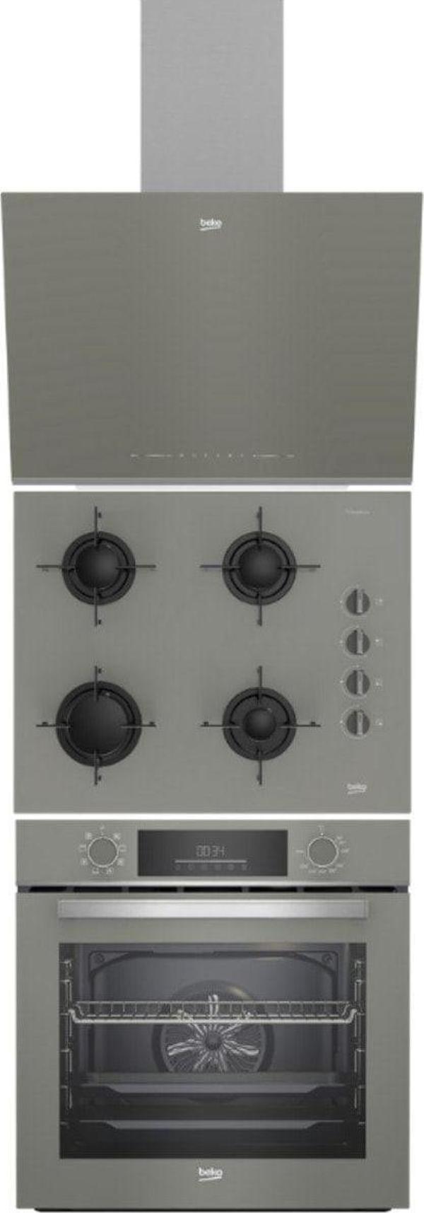 Beko GRİ CAM 3LÜ ANKASTRE SET - Image 1