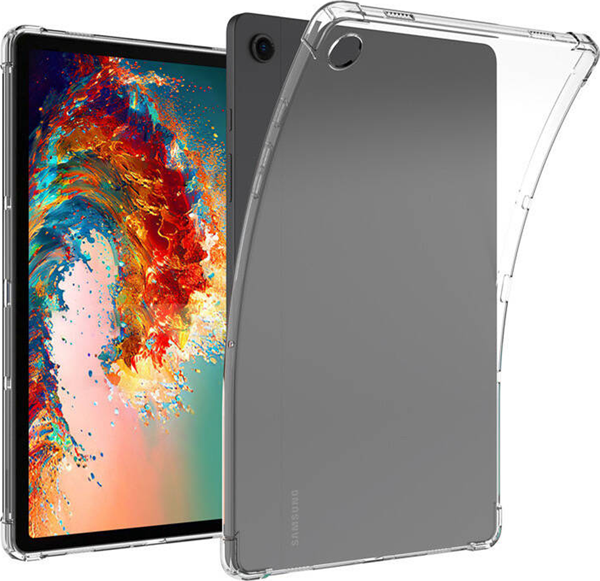 Samsung Galaxy Tab A9 Plus Uyumlu Fuchsia Anti Şeffaf Silikon Kılıf - Image 1