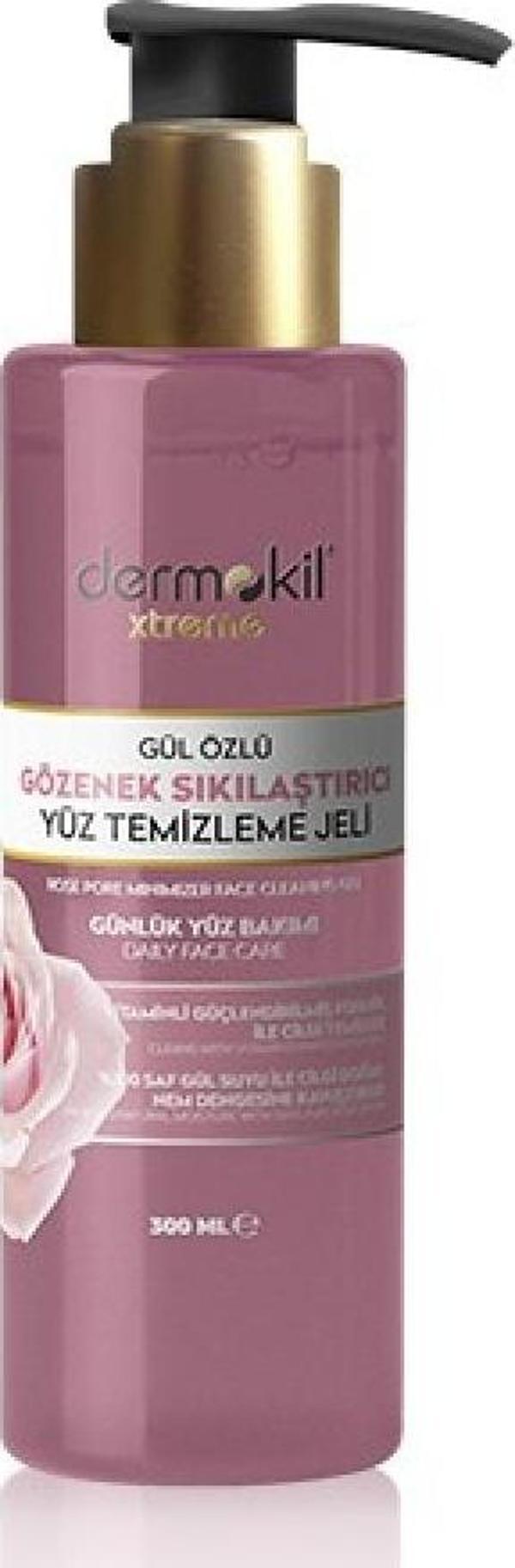 Dermokil Gül Özlü Gözenek Sıkılaştırıcı Yüz Temizleme Jeli 300 Ml - Image 1