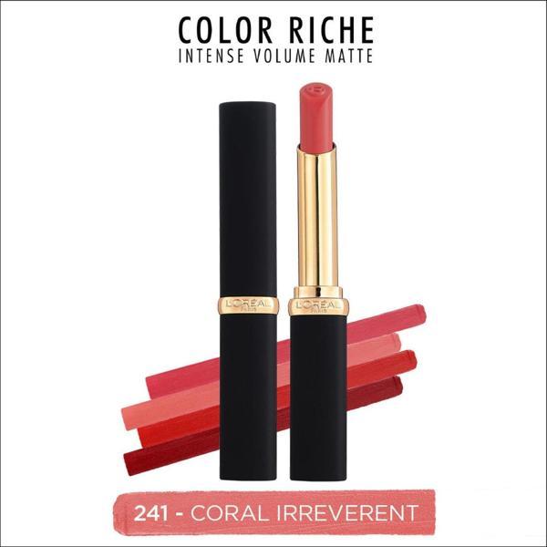 L'Oréal Paris Color Riche Intense Volume Matte Ruj - 241 Coral Irreverent - Image 1