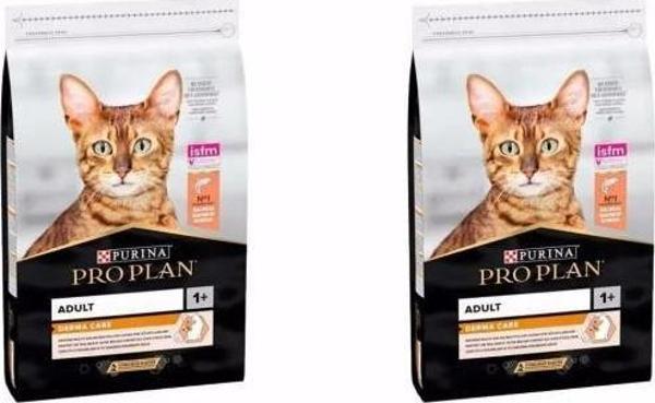 Pro Plan Derma Plus Somonlu Yetişkin Kedi Maması 1,5 Kg X 2 Adet - Image 1
