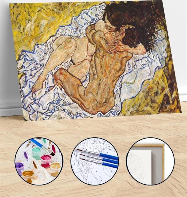 Pastelya Sayılarla Boyama Seti Rulo Çerçevesiz Sonsuz Bağ - Image 1